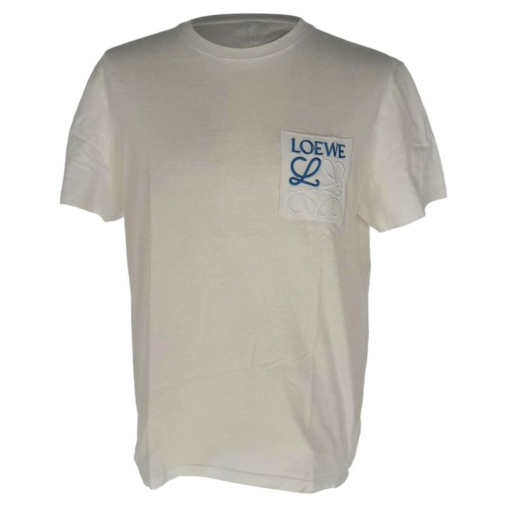 Loewe Anagram T-Shirt in White Cotton